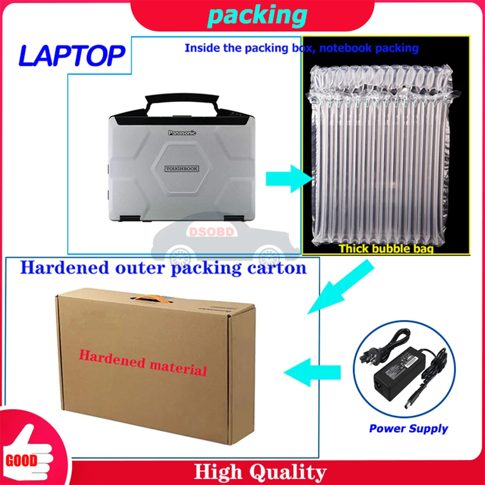 Panasonic CF-54 CF54 8g 군용 터프북 진단(HDD/SSD 포함) SD Connect 4 STAR C4/C5/C6 ICOM A2/A3/next 5054 자동차/트럭