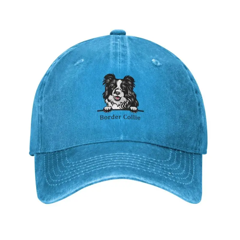 

Custom Cotton Border Collie Dog Baseball Cap Women Men Adjustable Pet Animal Dad Hat Outdoor