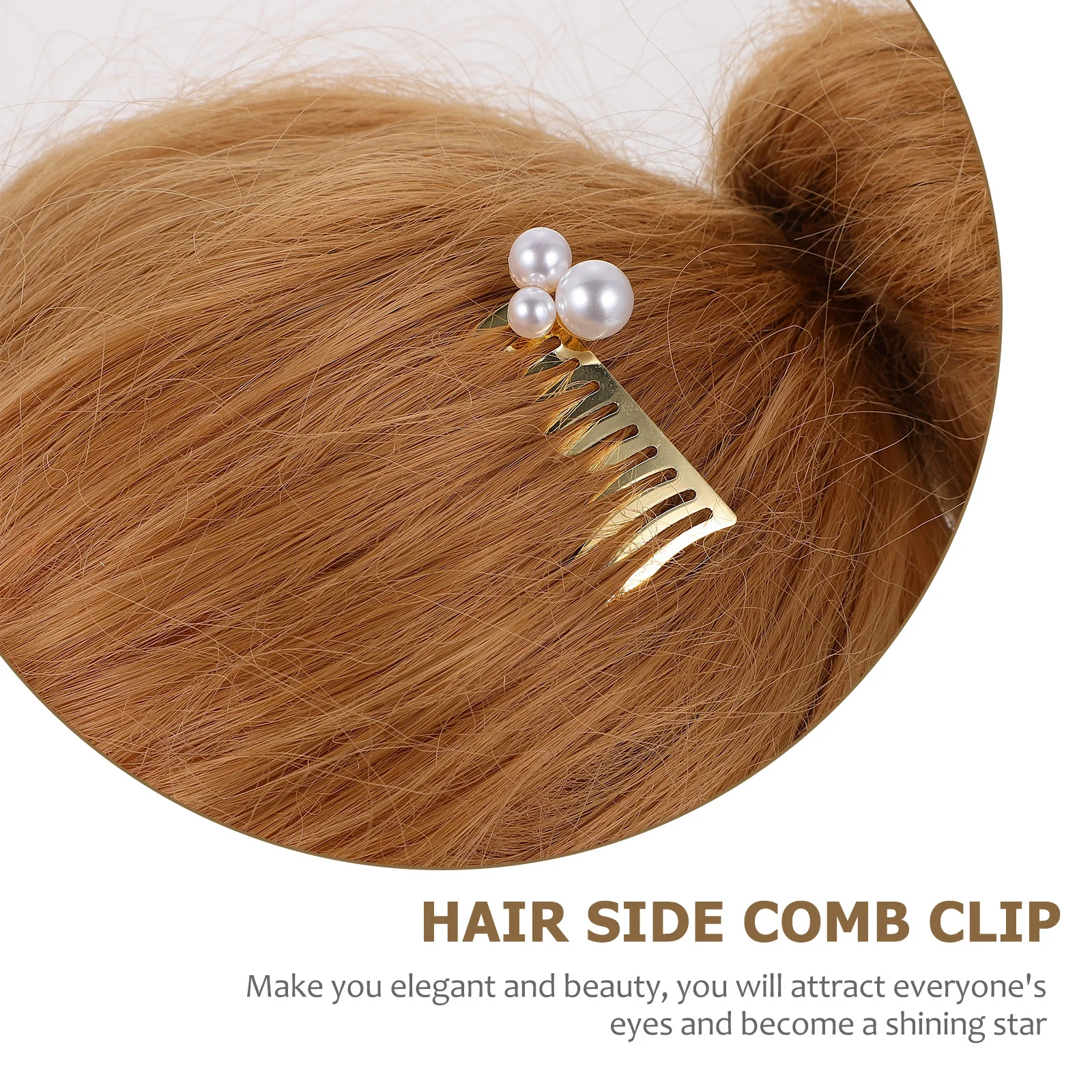 

4 шт., легкая гладкая расческа для распутывания волос с жемчугом для всех типов волос, удобная ручка, массажер для кожи головы, расческа с боковым зажимом для волос