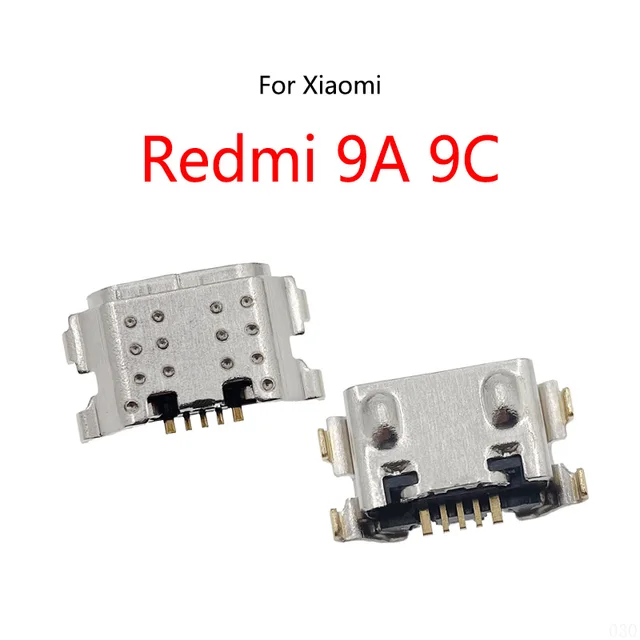 50 SZTUK/Partia Złącze Portu Ładowania Micro USB Do Xiaomi Redmi 9A 10A 9C NFC Mi POCO C3 Pocophone