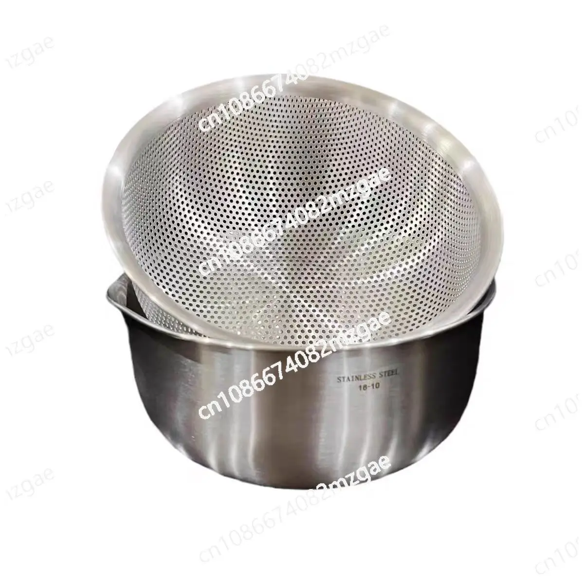 

304 stainless steel household kitchen drain basket rice basket