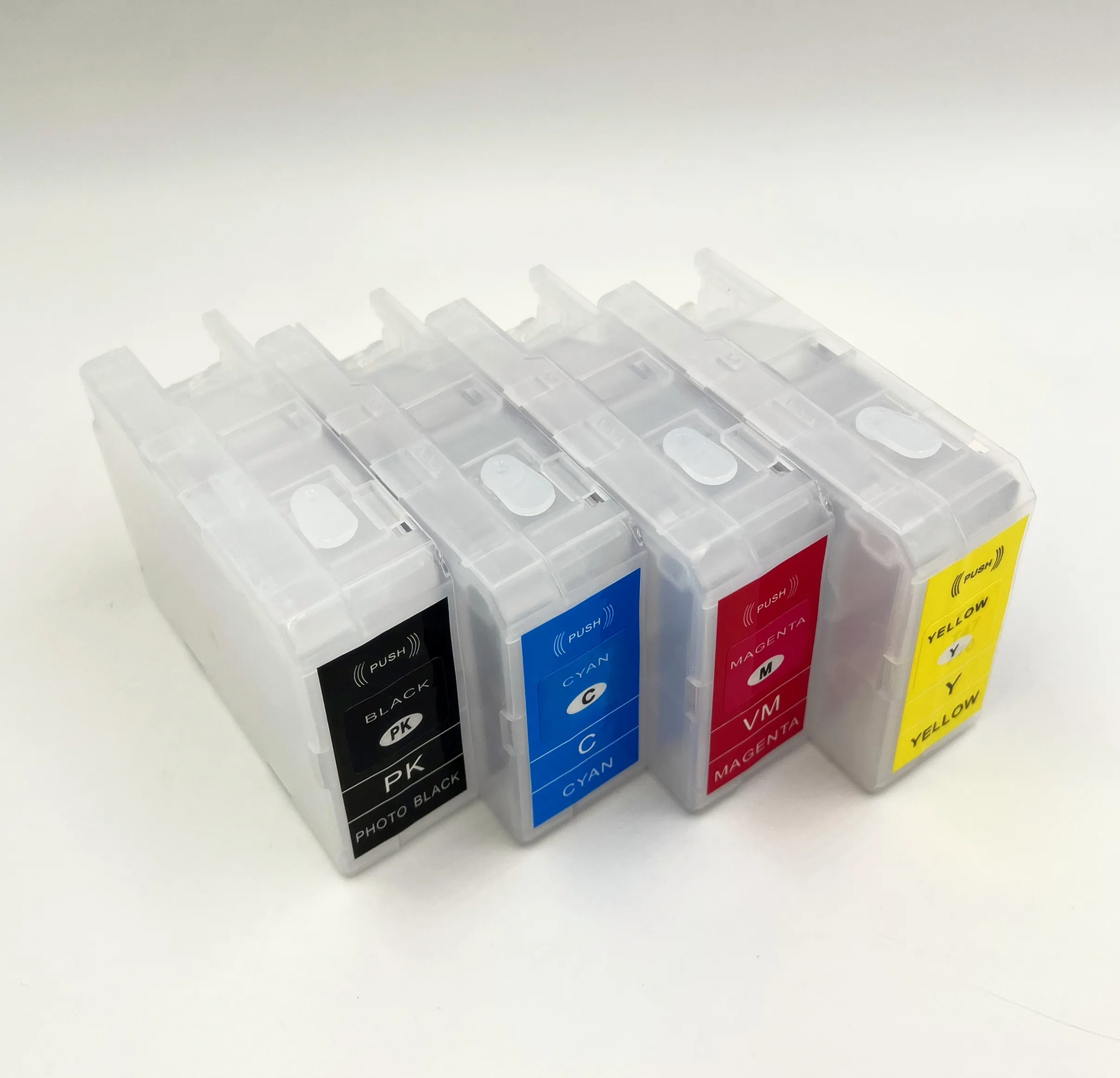 

4-цветный многоразовый картридж без чипа для принтера Epson SureColor CW-C6500 C6000 C6530P C6530A C6030P C6030A C6520P C6020