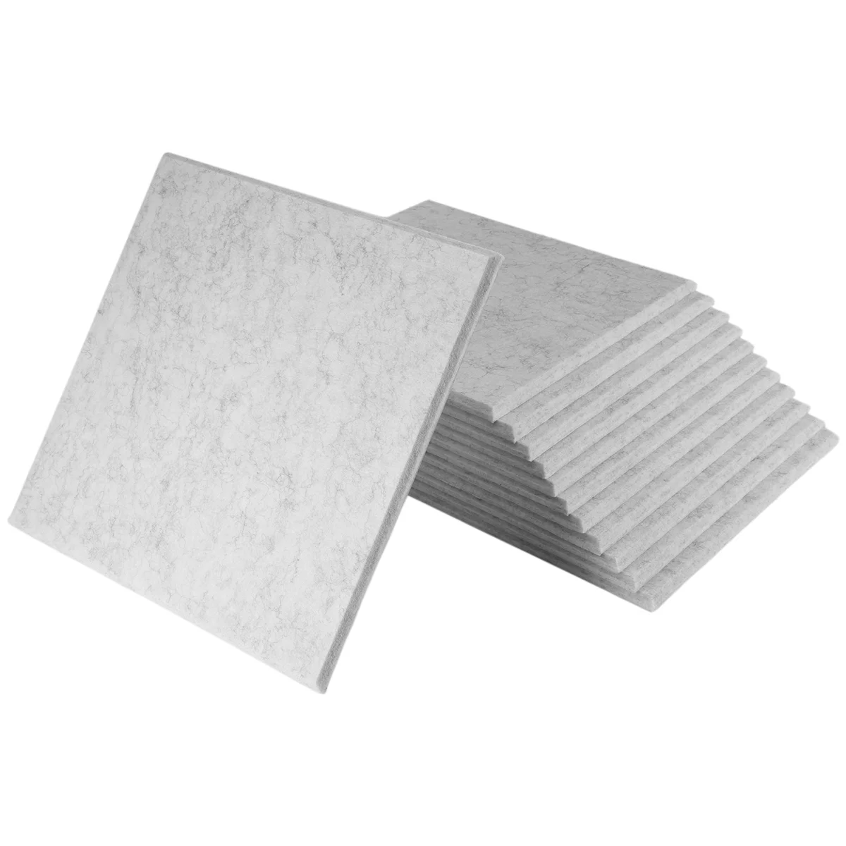 Self-Adhesive Acoustic Panels 12 Pack,12 x 12 x 0.4 inch Sound Proof Padding,Sound Absorbing Panel for Home ,Grey