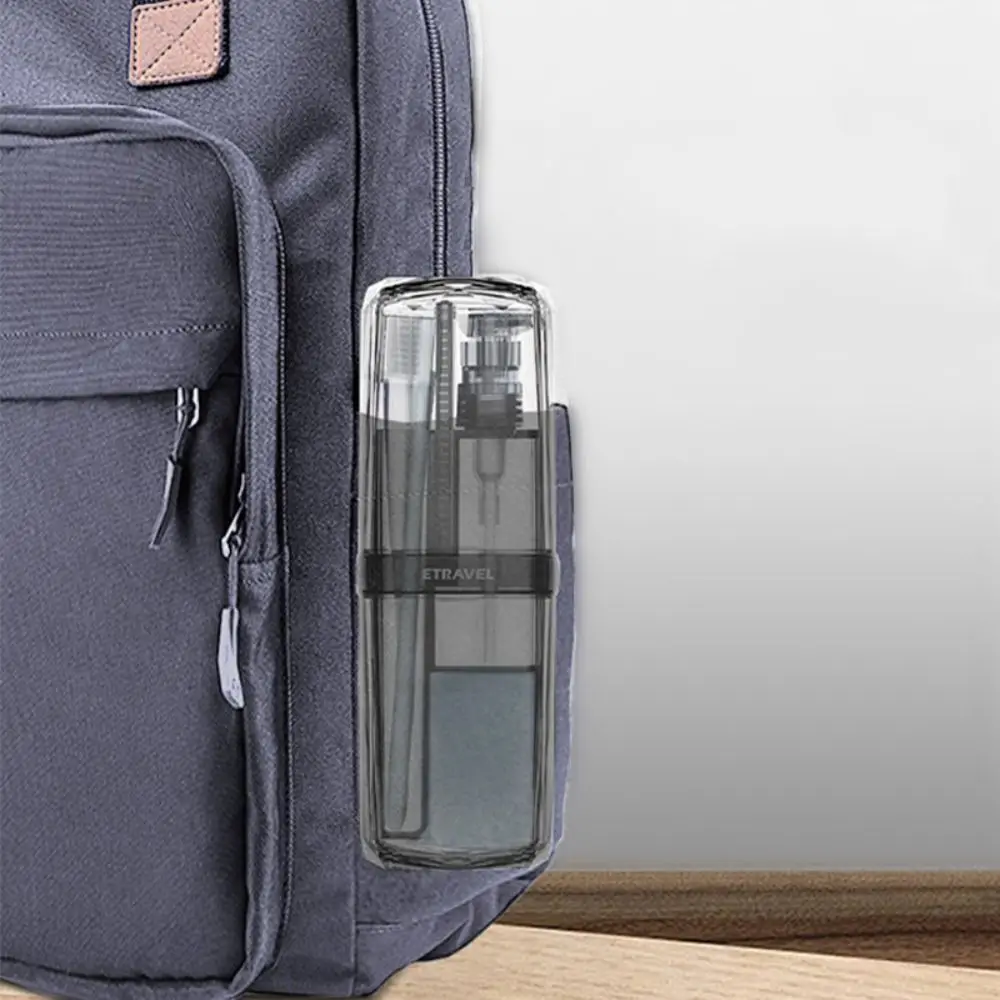 

6pcs/set Toothbrush Storage Box Waterproof Partitioned Toothbrush Cup Case Plastic Portable Toothbrush Holder Business Trip