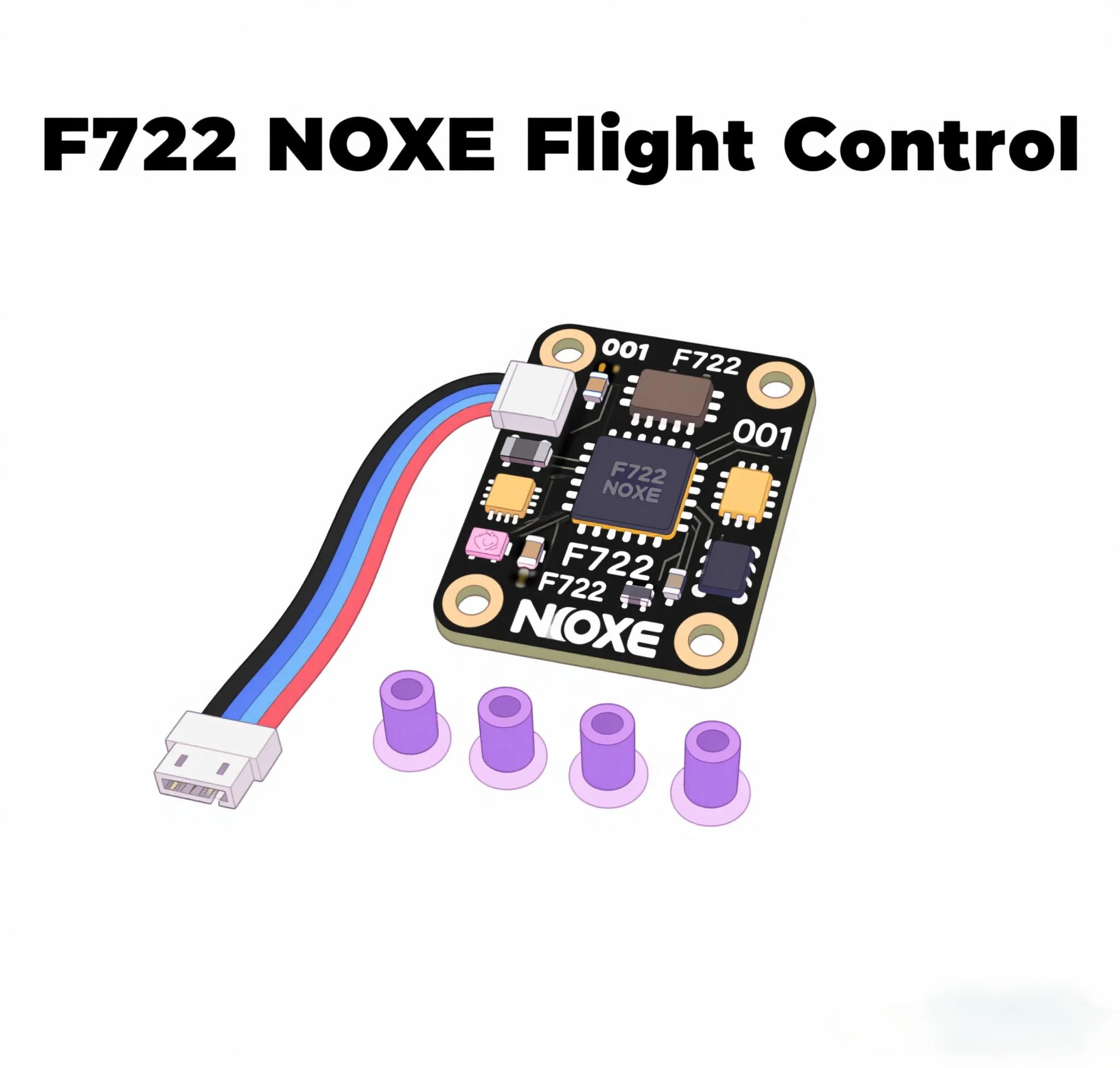 RCtoSky B-CUBE F722 NOXE FC ICM-42688-P 3-6S STM32 TYPE-C For ELRS TBS CRSF SBUS IBUS DSM2 DSMX FPV Drone 20X20MM