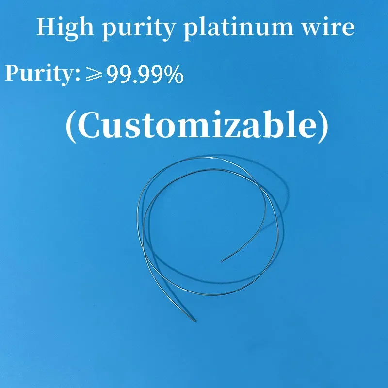 Pure Pt wire, platinum wire electrode, electrophoresis cell electrode, purity: 99.99%.(50 Centimeter)