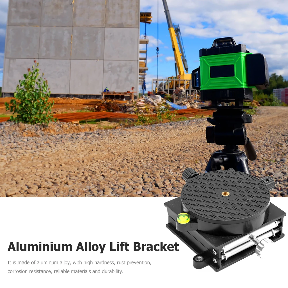 

Aluminium Alloy Lift Bracket 360 Degree Rotation Table Lifting Stand Rust-prevention High Hardness for Engraving Lab Tools