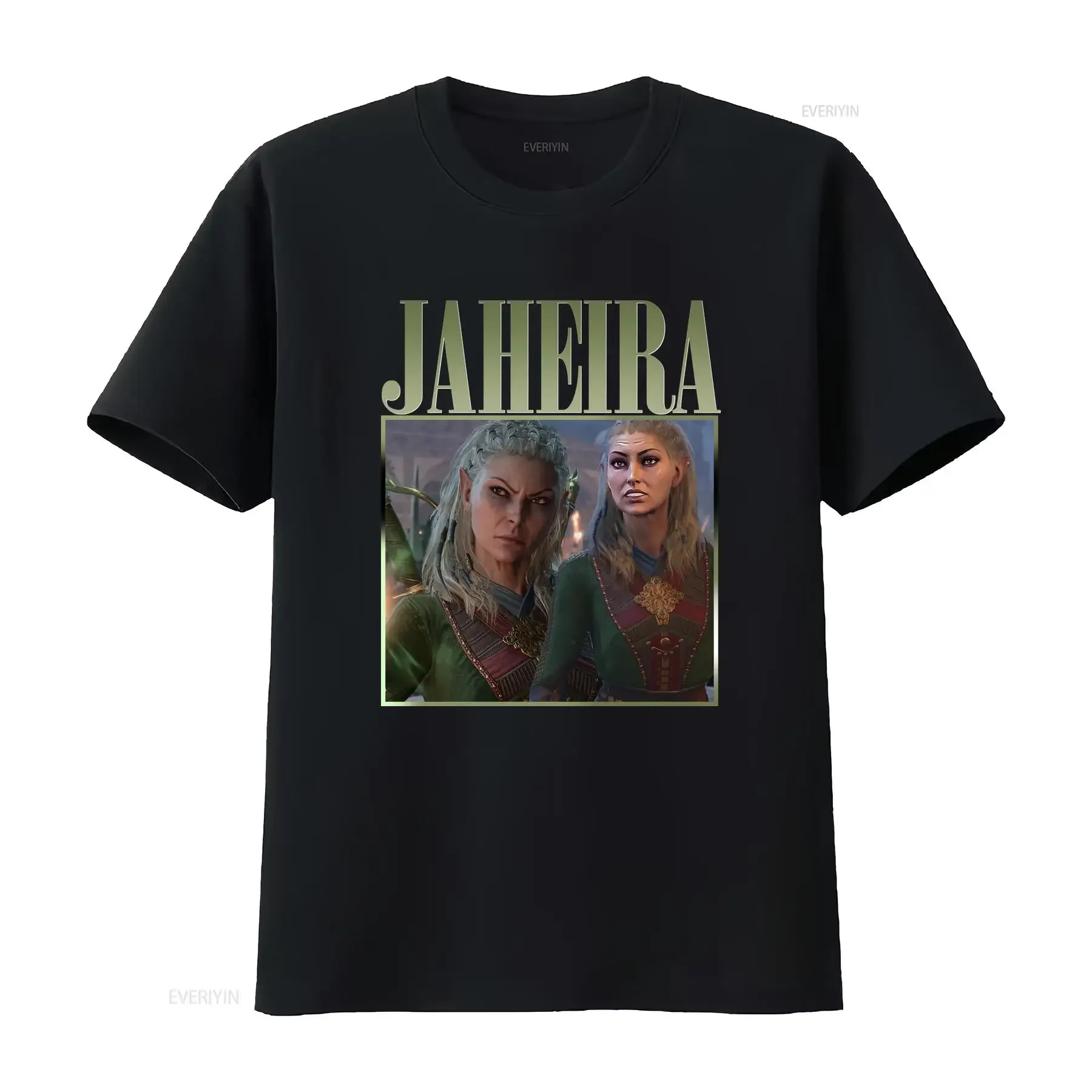 

Футболка Jaheira Baldurs Gate 3, лысая фанатская футболка для персонажей, свитшот, винтажная, винтажная, стираная, повседневная, слегка, удобная