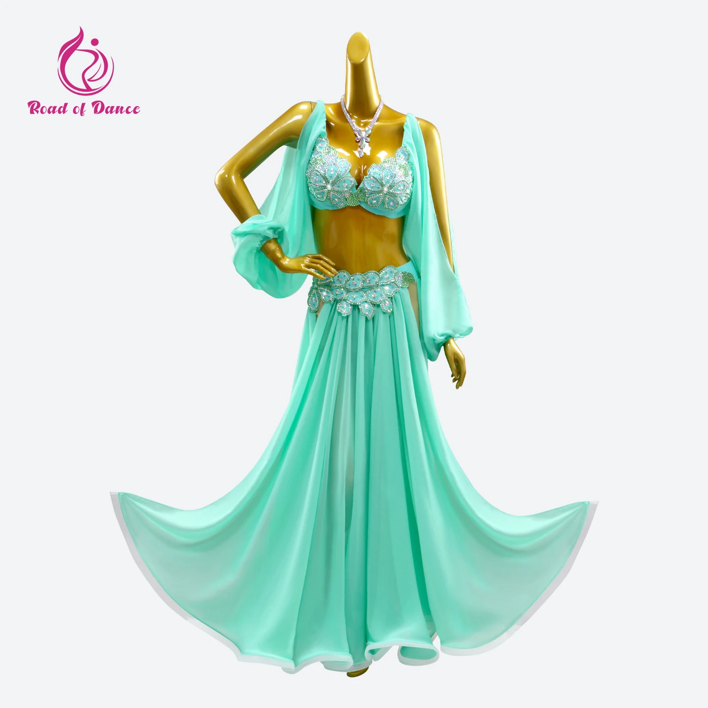 Traje de Danza del Vientre, Vestido Oriental para Mujer, Falda para Práctica, Traje de Danza del Vientre para Espectáculo, Ropa de Danza para Carnaval 2026