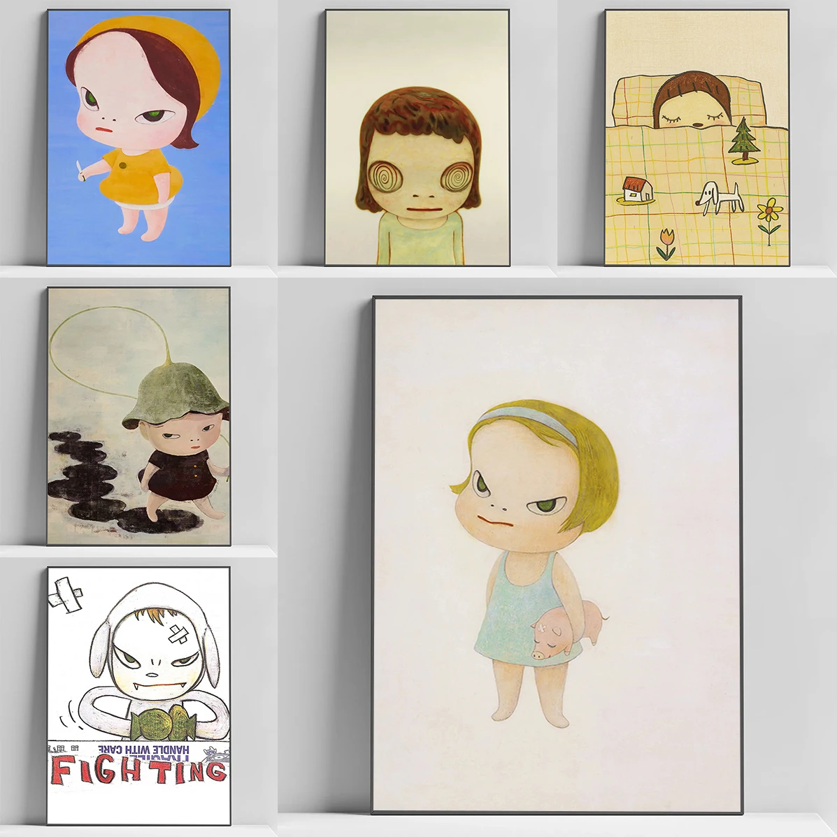 

Yoshitomo Nara Art Poster Decoration Posters for Wall Decororation Print Painting on Canvas Home Decorative Paintings Room Decor