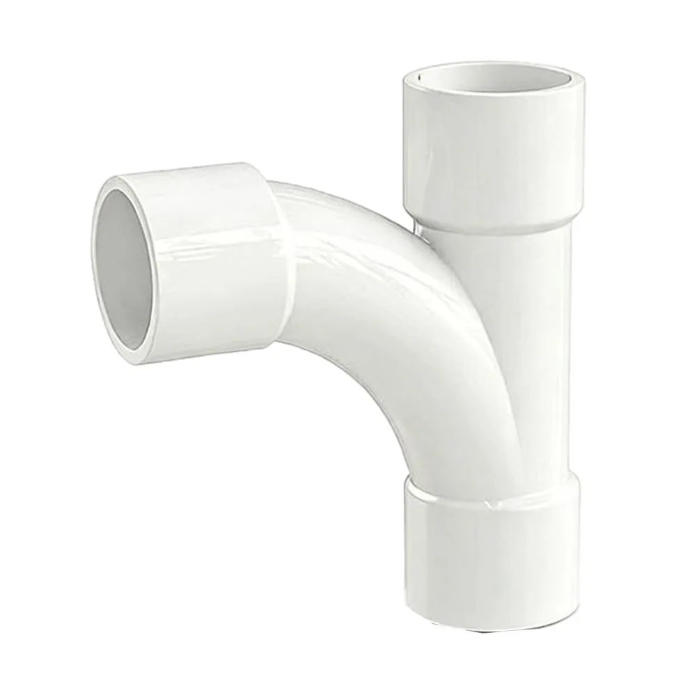 Thick Wall PVC Water Supply Fittings Set Including 90 Deg Elbow Straight Tee and Y Wye Tee for Long Term Stability and Use