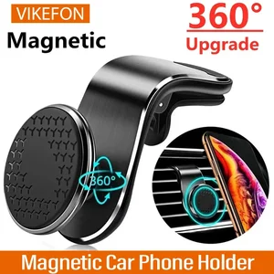 Magnetisches Auto -Telefonunterstützung, Luftentlüftung, Montage, Handy, GPS, Xiaomi, iPhone 15, Huawei, Samsung 8 Hauptverkaufstür für Auto - №4