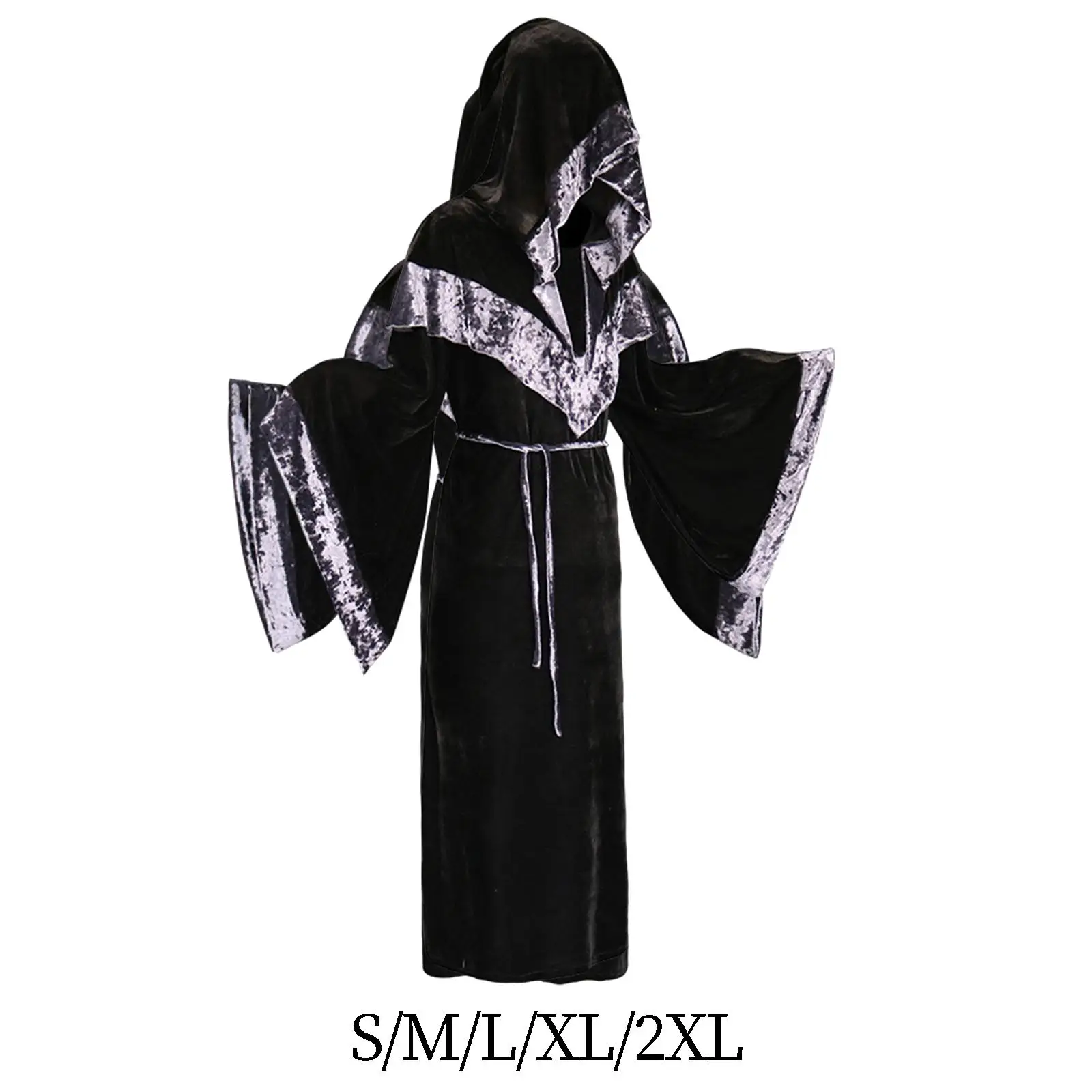 Halloween Cape Long Hooded Cape Hooded Medieval Costume for Women Men Carnival