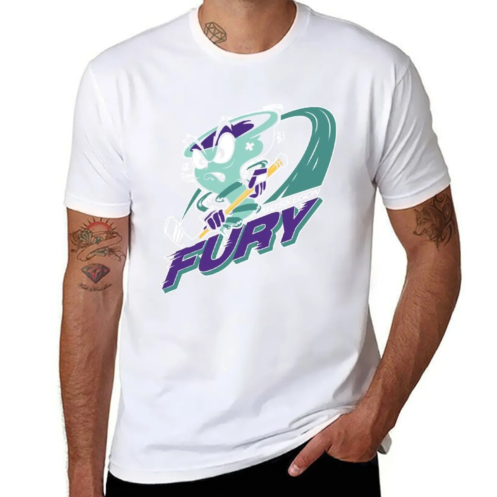 

Muskegon Fury 2 T-Shirt t shirts for man graphic vintage t shirts for man cotton soft T-Shirt
