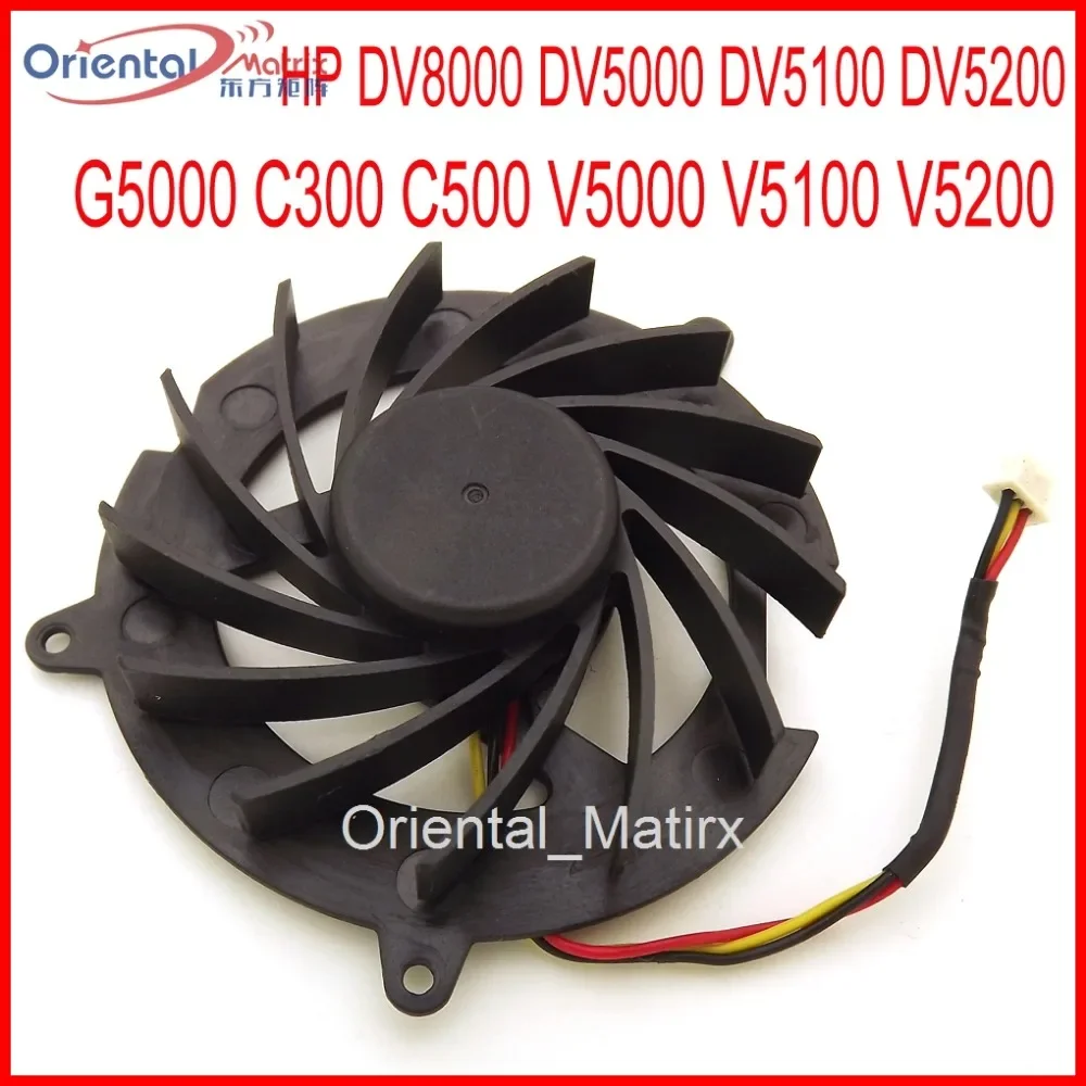 Free Shipping New AD5805HX-TB3 DC5V Fan For HP DV5000 DV5100 DV5200 G5000 DV8000 C300 C500 V5000 V5100 V5200 CPU Cooling Fan