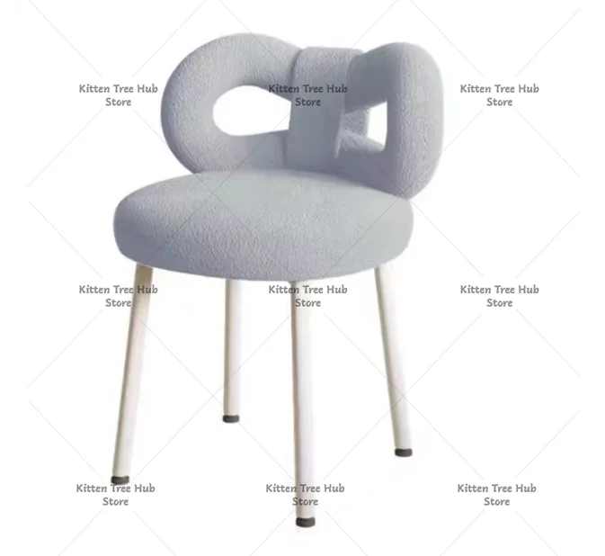 Modern Simple Dresser Chair Household Makeup Stools Girl Bedroom Cream Style  Backrest Stool Home Comfortable Chair