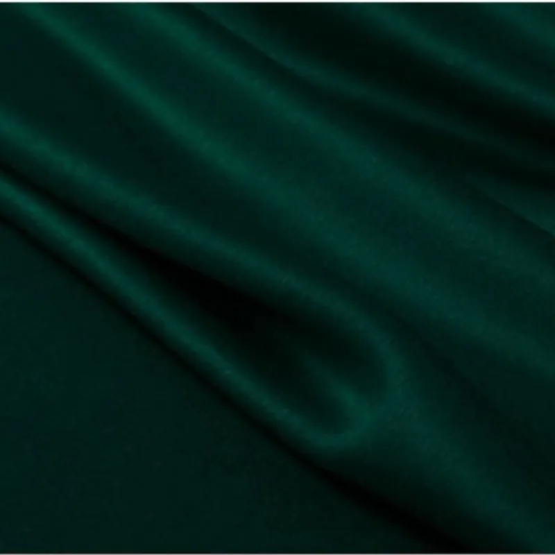 Dark green double-sided plush fabric autumn and winter coat full wool clothing