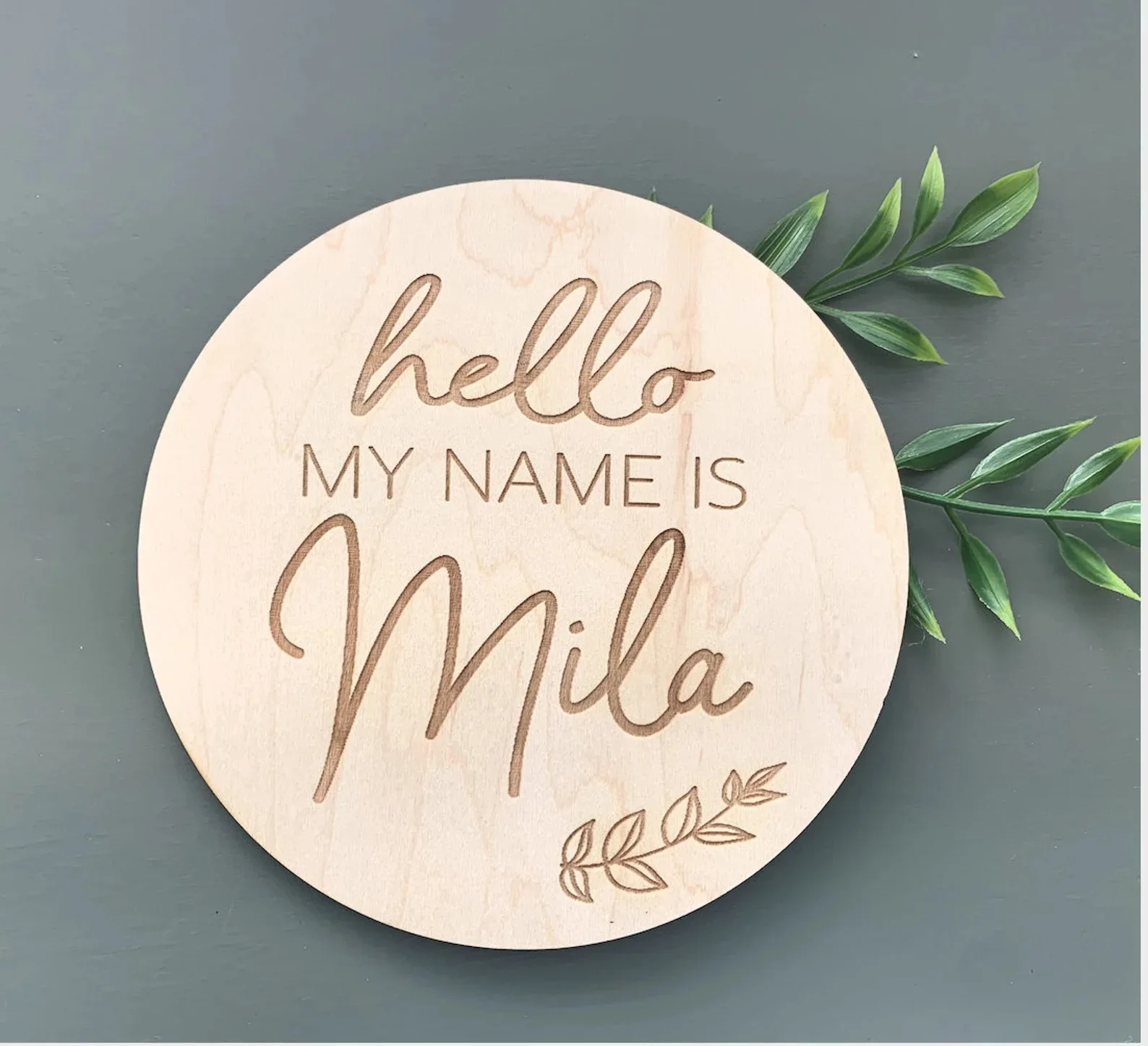 Hello Baby Sign, Baby Hospital Sign, Newborn Photo Prop, Baby Shower Gift, New Mom Gift, Baby Announcement Wood Plaques