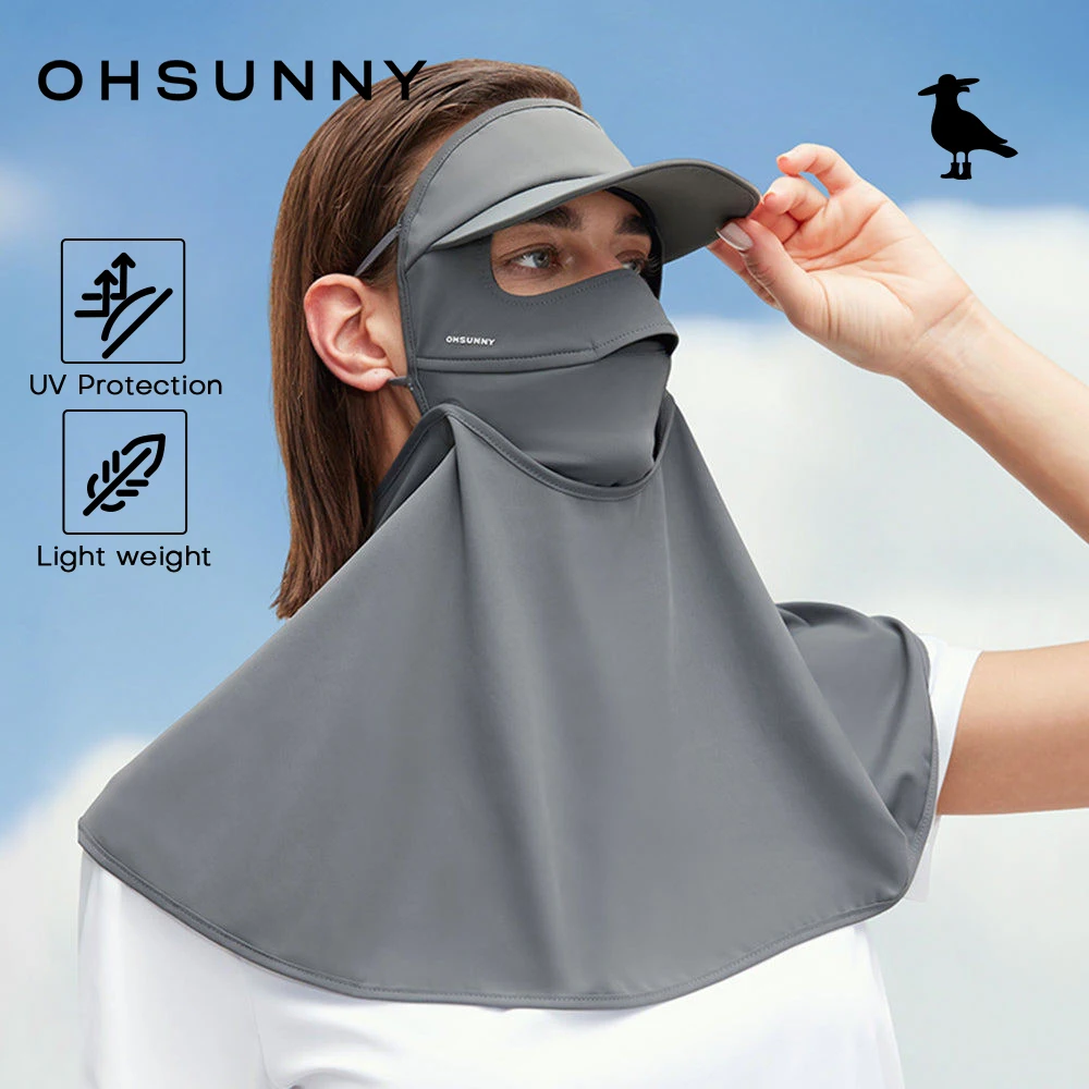 

Многофункциональные солнцезащитные маски-шарфы OhSunny UV для походов, UPF50+, дышащие съемные маски для лица и шеи для активного отдыха