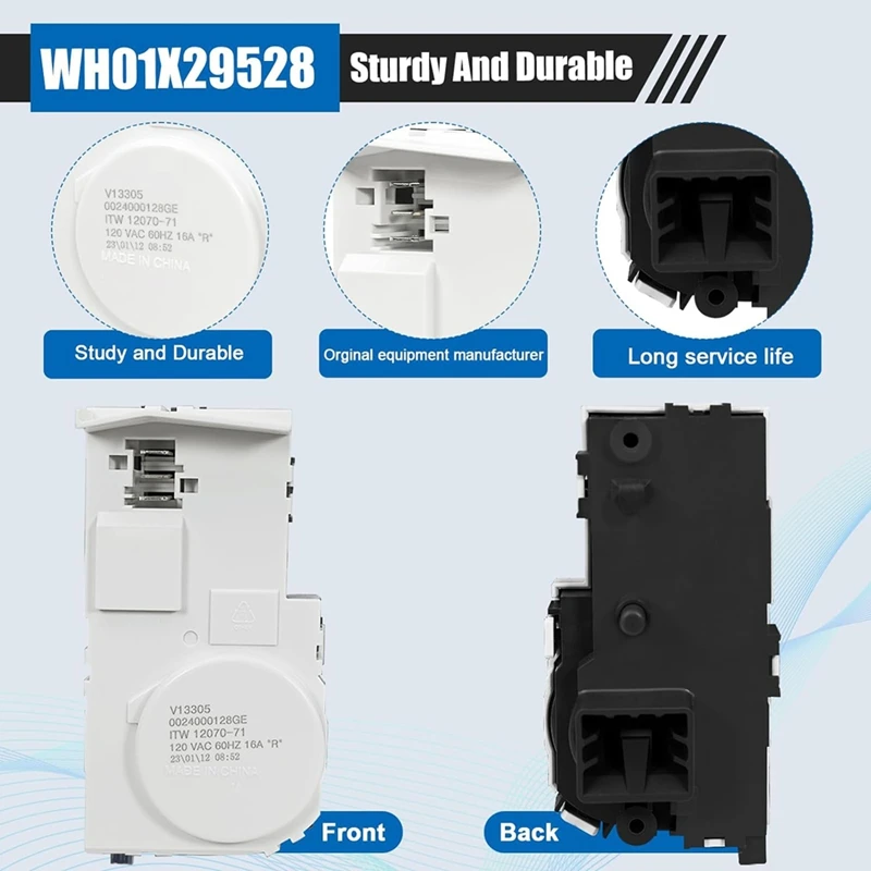 WH01X29528 Washer Door Lock Compatible For GE Washing Machine, Replacement AP6985313, PD00060769, EAP12749276, 4958749