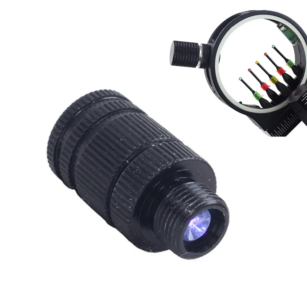 

Black Bow Sight Light Compound Outdoor 1 Pcs 12mm*25mm 9mm Accessories Adjustable For Hunting White LED Useful