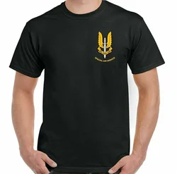 Mens SAS T-Shirt Special Air Service British Forces Elite He Who Dares Wins Men T-Shirts