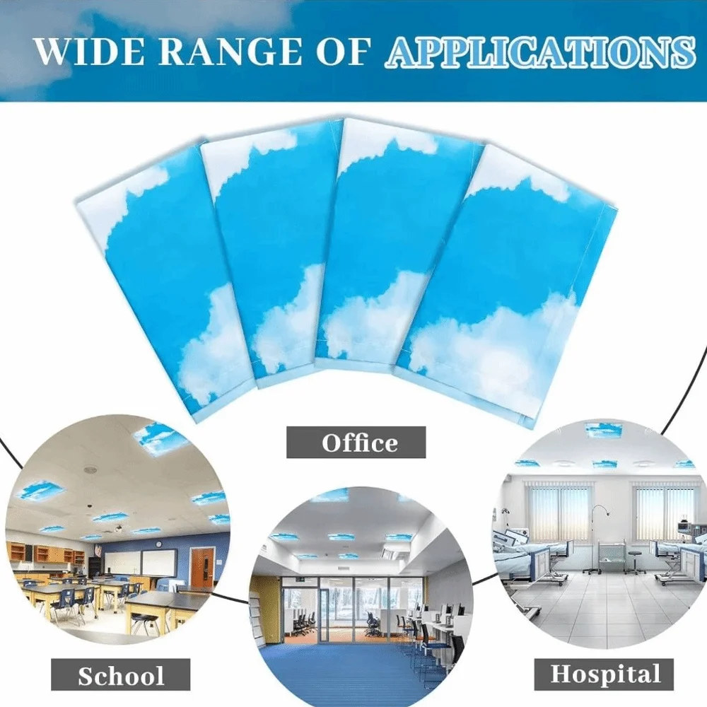 Magnetic Fluorescent Light Covers Eye Friendly Lightweight Magnetic Light Covers Durable Material Anti-Glare