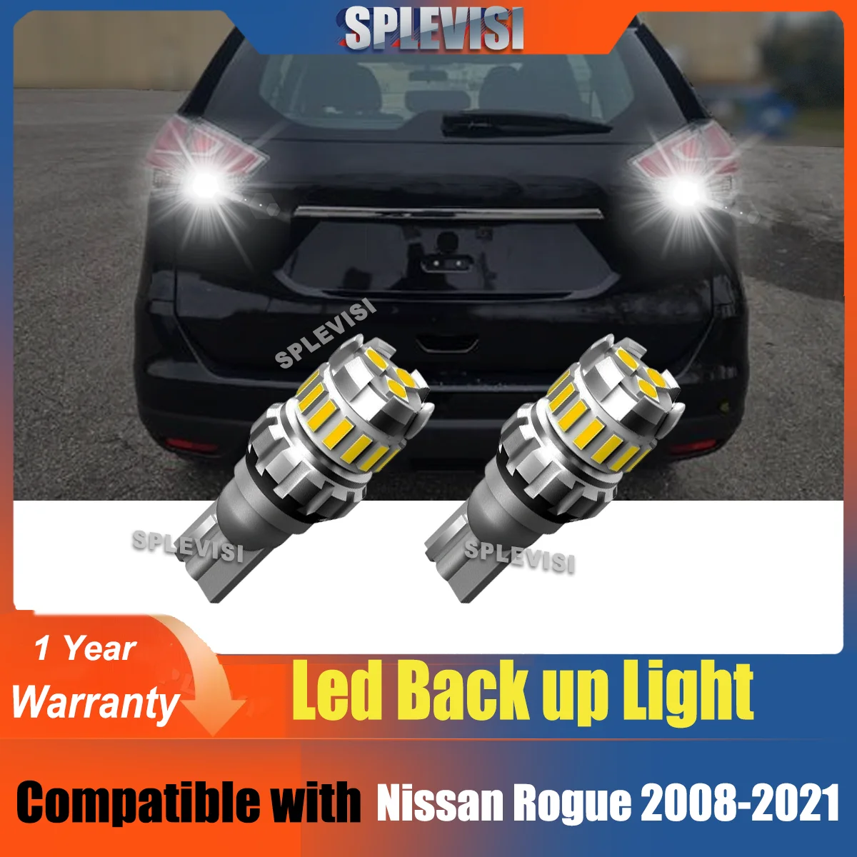 

Backup Reverse Lights 6000K Xenon White For Nissan Rogue 2008 2009 2010 2011 2012 2013 2014 2015 2016 2017 2018 2019 2020 2021