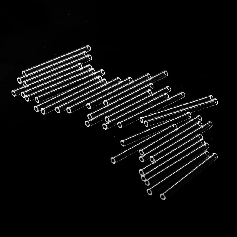 10PCS 100mm Length Quartz Glass Capillary Tube, Silica Single Bore, Thick-Walled, High Temperature Glass Tube