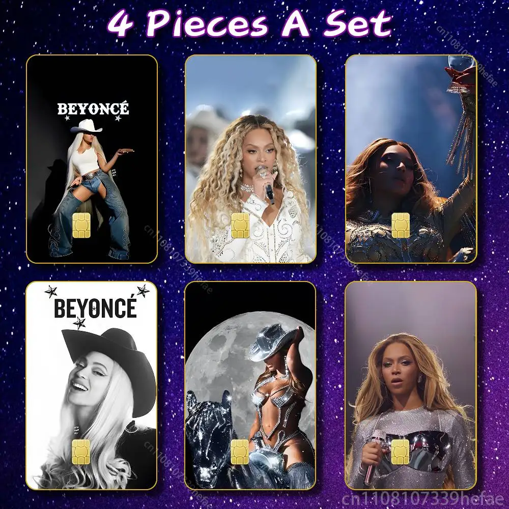 

B-Beyoncé Z Sticker Skin For Credit Bank Campus Bus Card Cover Self-adhesive Decoration