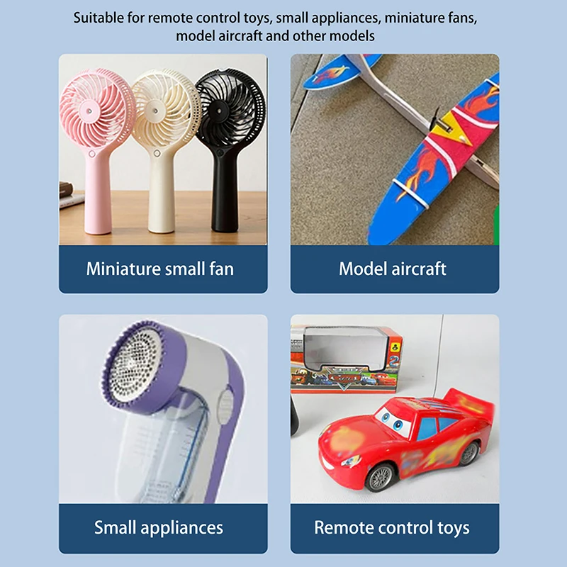 Motor DC RF-300C Mini 300 1.5V -6V 7000RPM Mikro 24.4MM Motor Spindle Bulat Arus Rendah untuk DIY Kipas Tenaga Surya, Mainan, Model Hobi