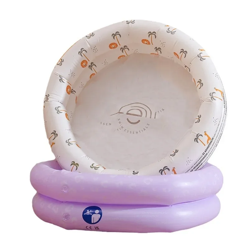 Piscina inflable para interiores y exteriores, piscina de PVC con patrón de dibujos animados, piscina gruesa para niños pequeños