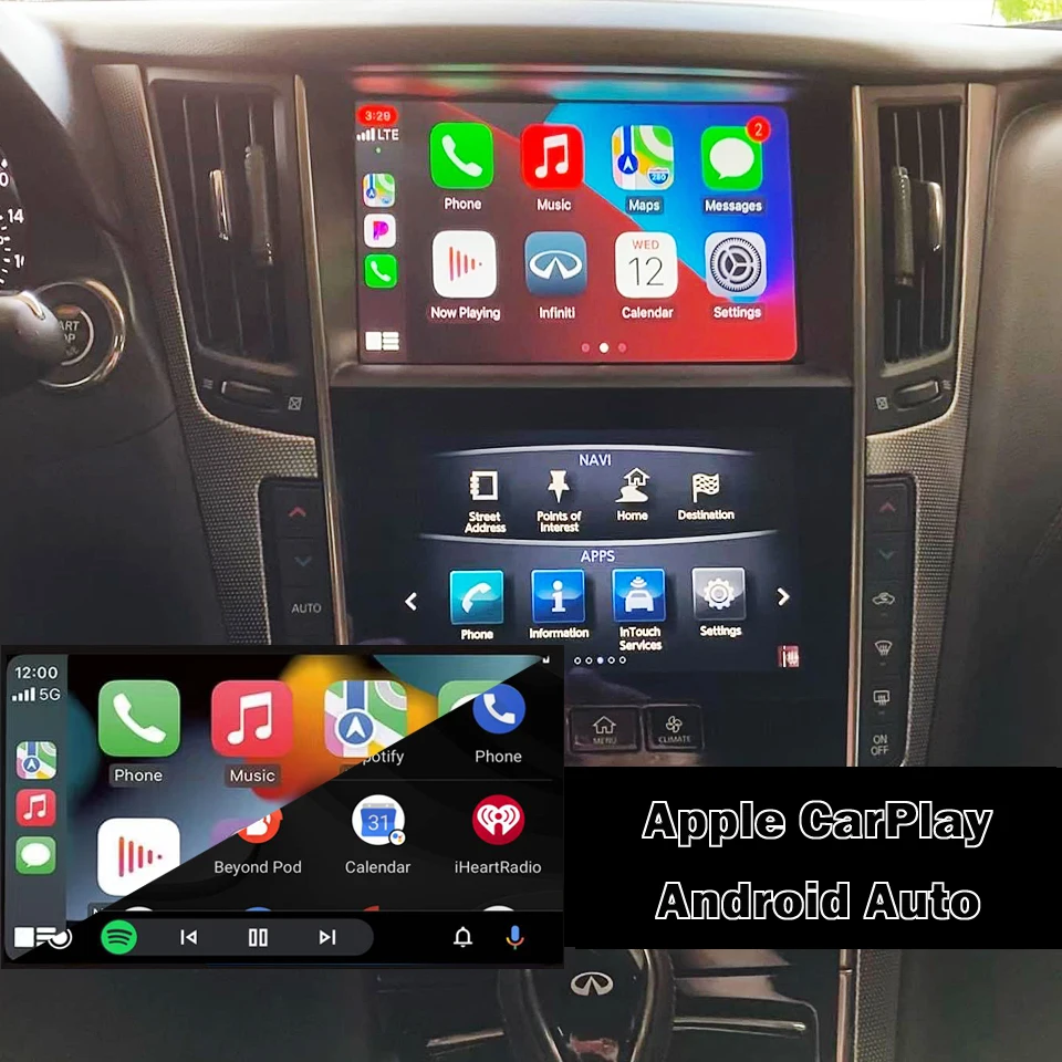 CarPlay Wireless Module For Infiniti Q50 2016 2017 2018 2019 Android Auto Airplay Smart Multimedia Adapter Retrofit