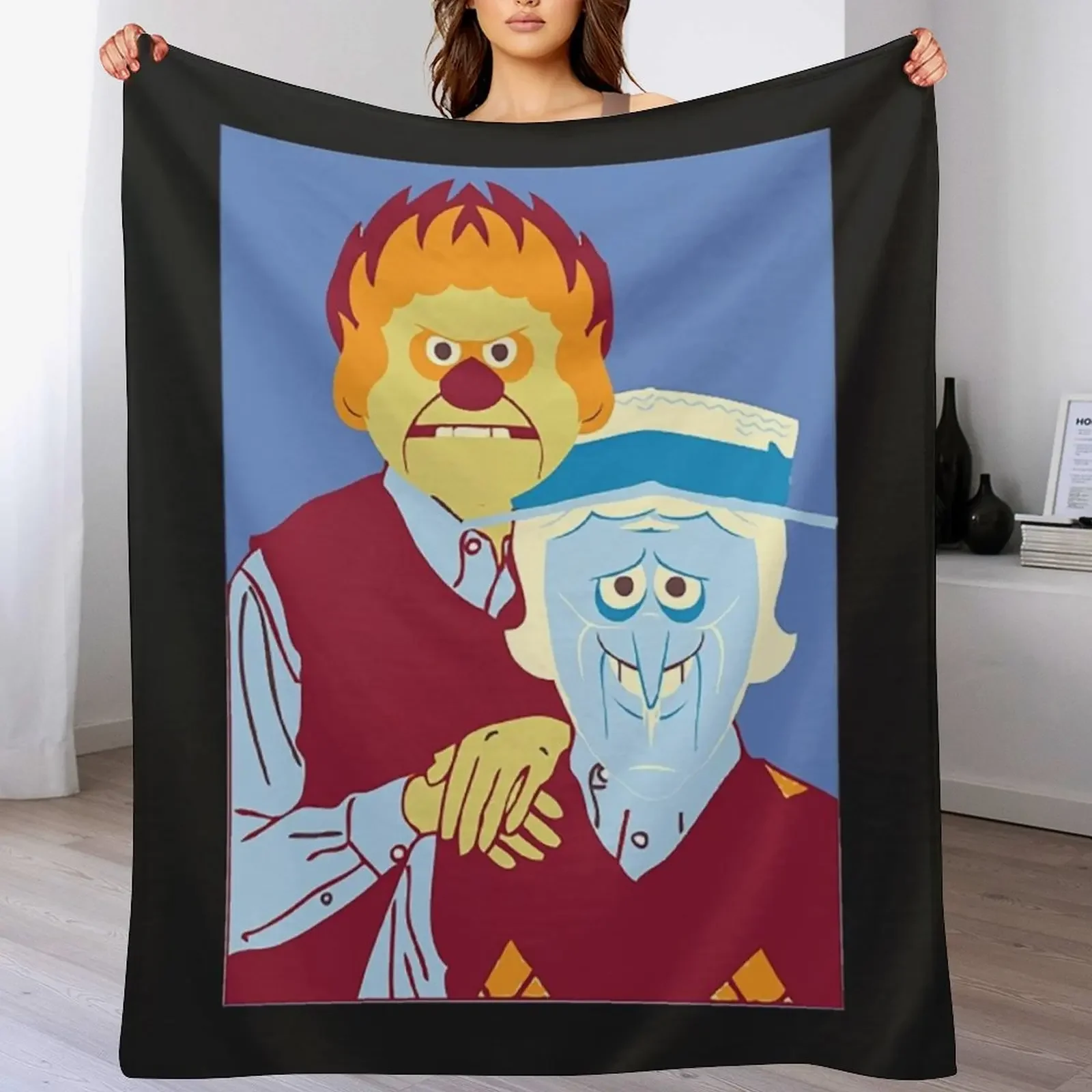 

Snow Miser T-Shirtsnow and heat miser brothers Throw Blanket Soft Plush Blanket as Housewarming Gift