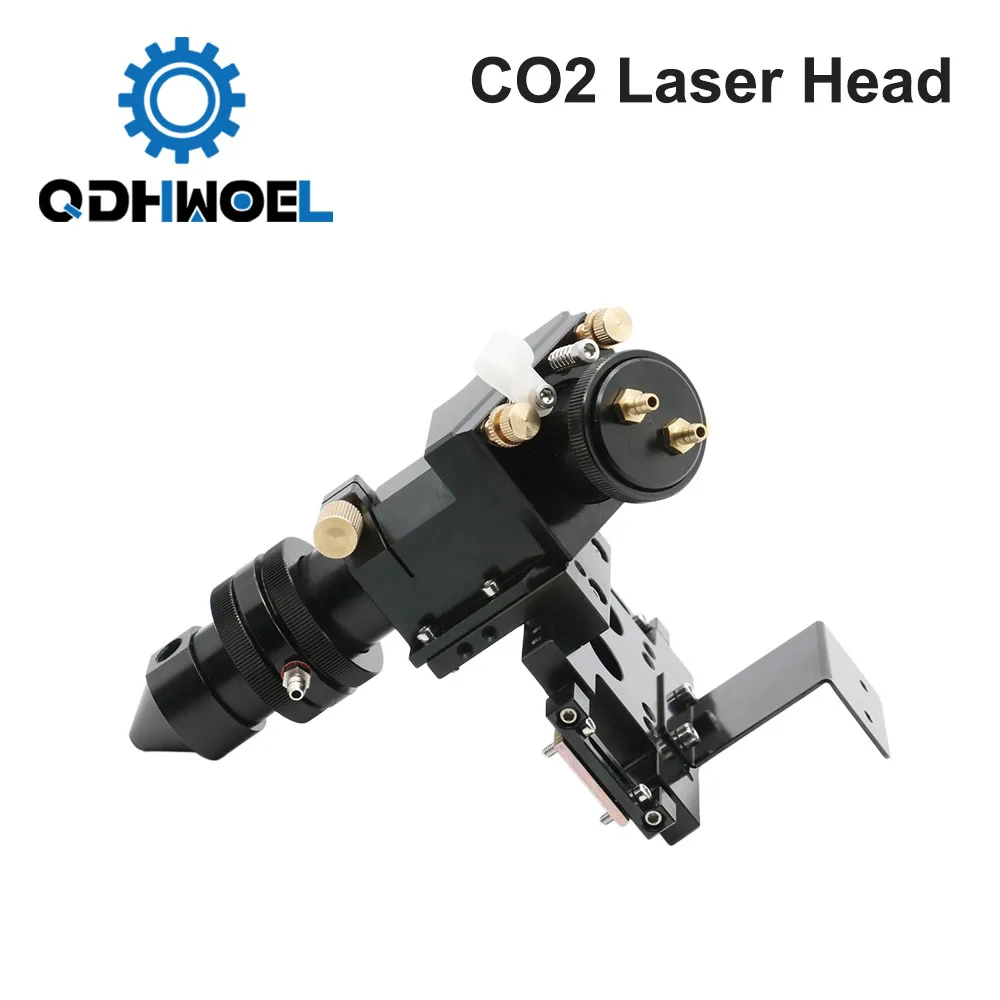 CO2 Laser Head Set with Water Cooling Interface Mirror Dia. 30 Lens Dia. 25 FL 63.5&101.6 Integrative Mount Holder