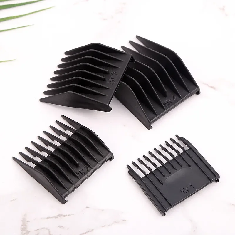 4Pcs/set 3.5.9.13mm Professional Black Hair Clipper Limit Comb Hairdresser Replacement Cutting Guide For Moser 1400 Series G1202