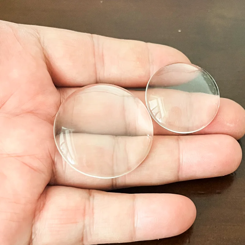 500 Pieces 38mm Round Glass Cbaochon Clear 38mm Circle Glass 1.5 inch Glass Cabs for DIY Jewelry Making