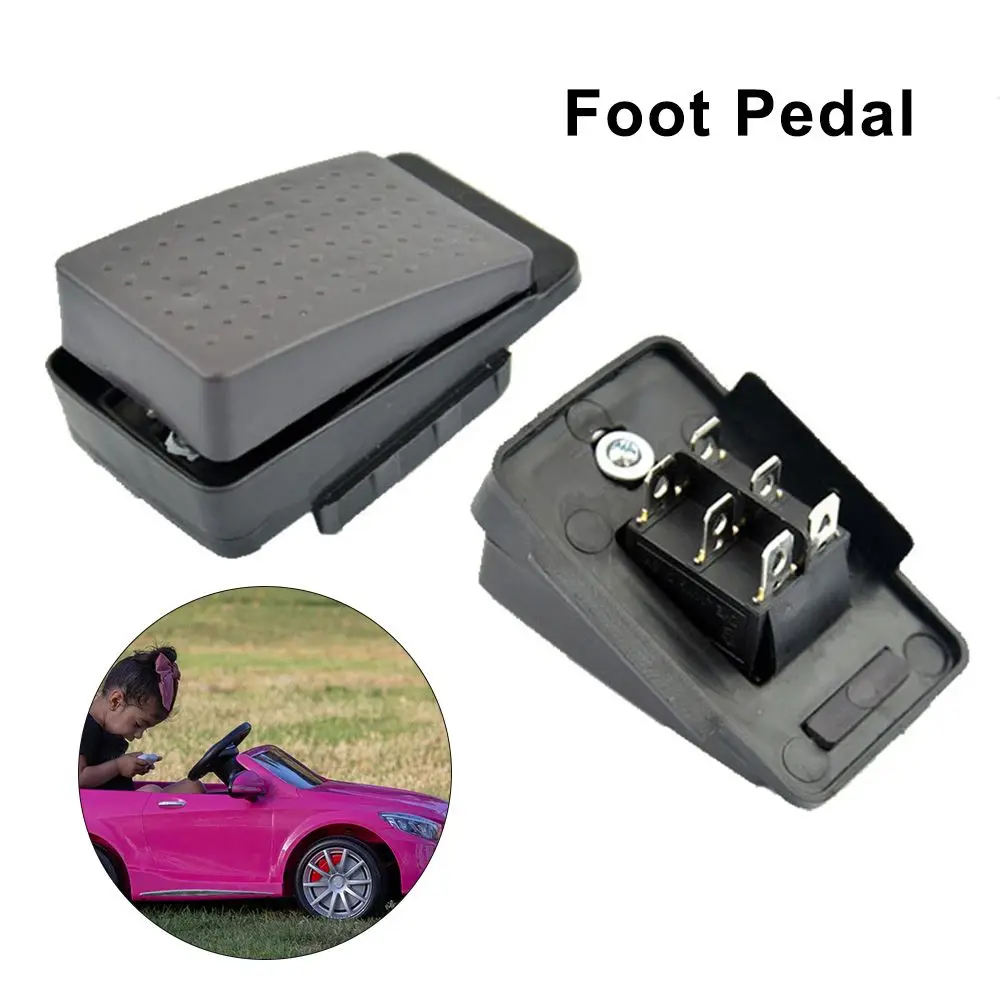 2PCS 2/6 Feet Kids Ride On Car Replacement Pedal Children Toy Car Automatic Reset Switch Foot Pedal Reset-Control Switch