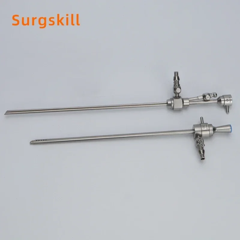 مجموعة منظار الرحم الصلب لأمراض النساء 30 درجة 4 * 302 مم مع غمد وعنصر العمل #5