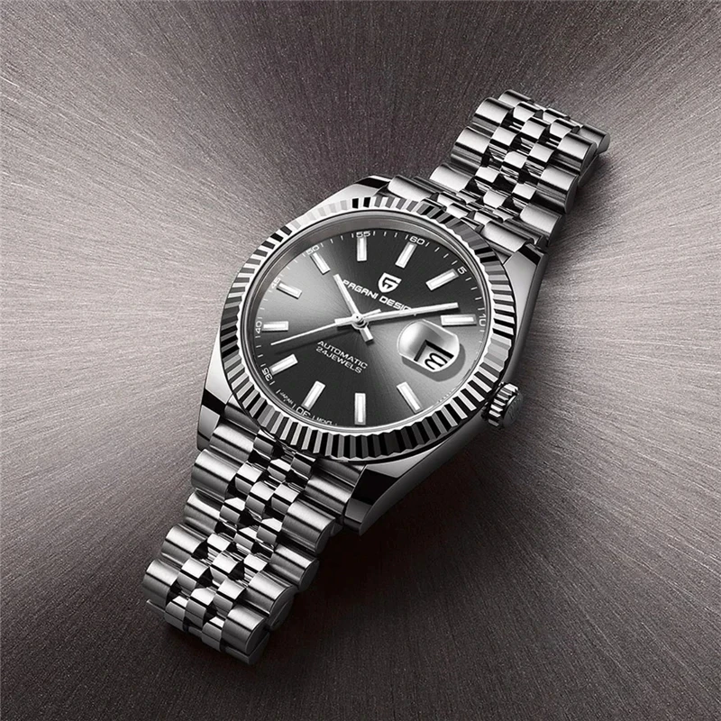 PAGANI DESIGN Mechanical Watch Men Wrist Automatic Watches Men Waterproof Black Full-Steel Watch Clock Montre Homme newWatch