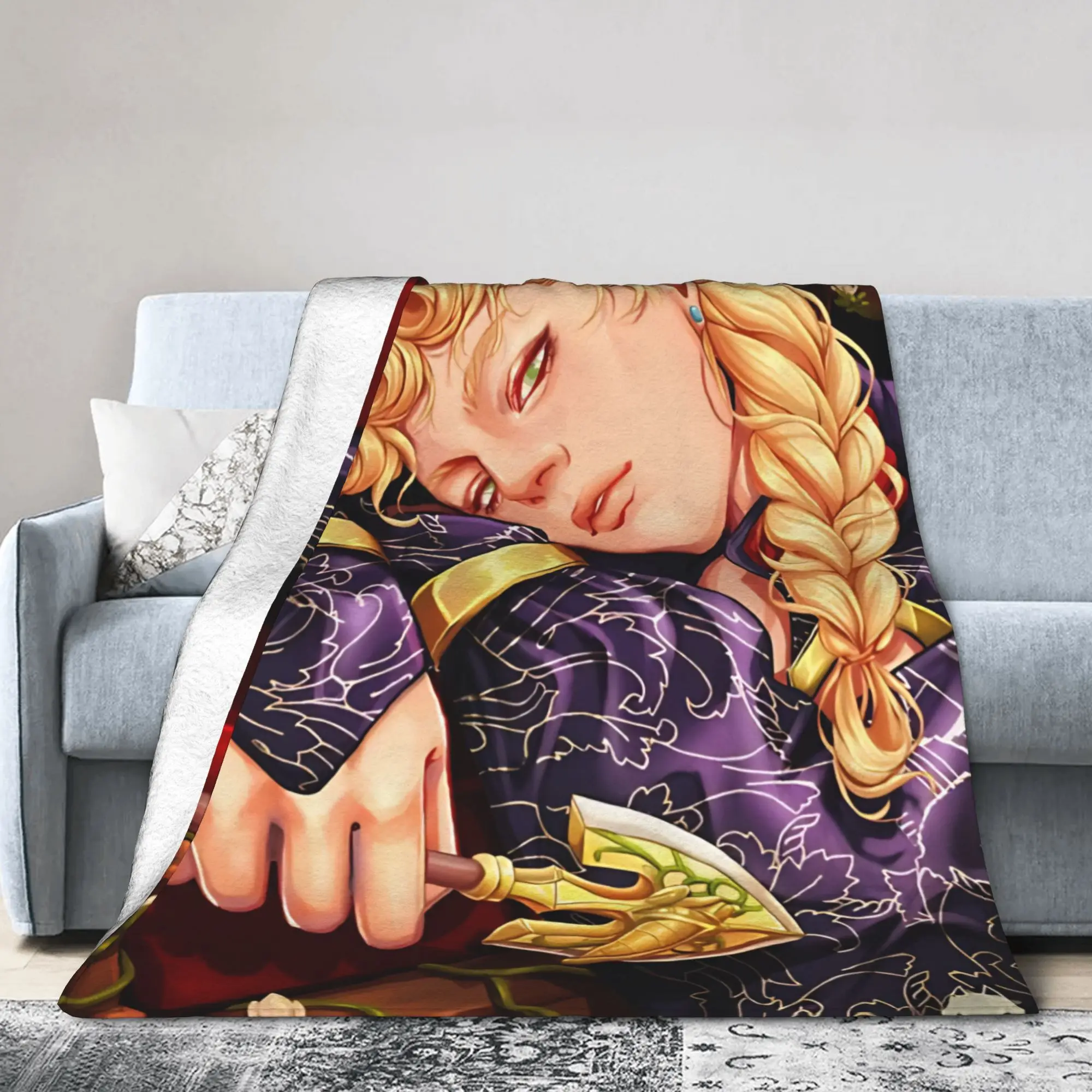 J-JoJos Giorno Giovanna  Knitted Blanket Wool Throw Blankets Bedding Couch Decoration Ultra-Soft Warm Bedspreads,