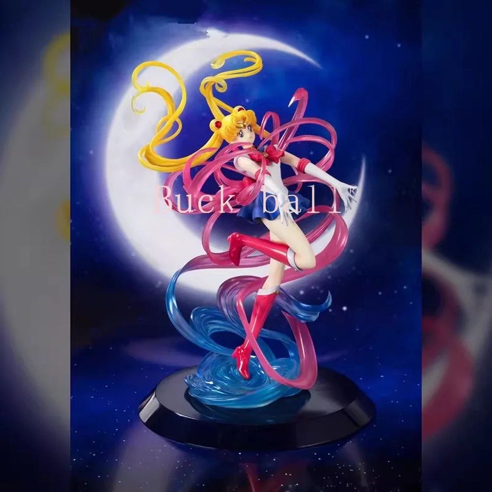 New 20cm Sailor Moon Figures Tsukino Usagi Anime Figure Sailor Moon Figurine Gk Statue Figurine Model Doll Collection Room Toys