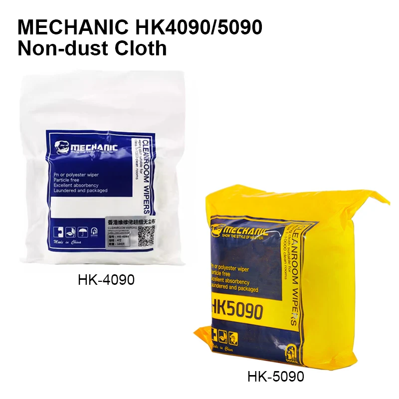 LCD Screen Wipers MECHANIC HK4090 HK5090 Mobile Phone Tablet Laptop LCD Camera Dust-Free Anti-static Microfiber Cloth