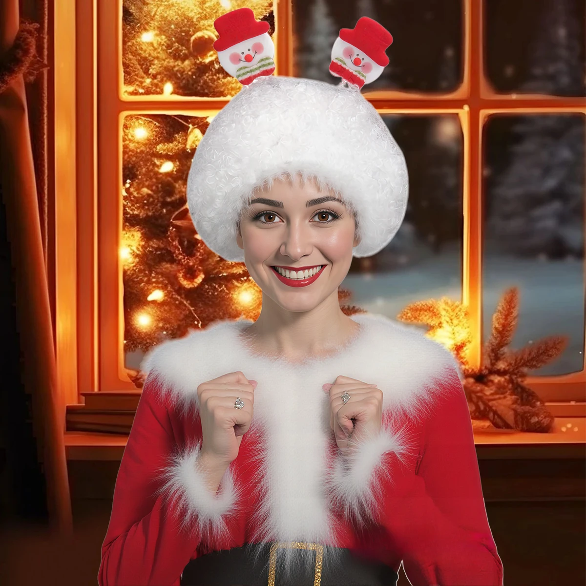 peruca-sintetica-branca-fofa-de-pequeno-volume--faixa-de-cabelo-de-boneco-de-neve-com-laco-de-natal--vestido-exclusivo-de-ferias