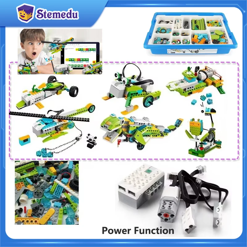 Creative DIY Programed Robotics 45300 Electronic Bricks Educational  Puzzle Building Blocks Power Functions Toys For Robot Cars