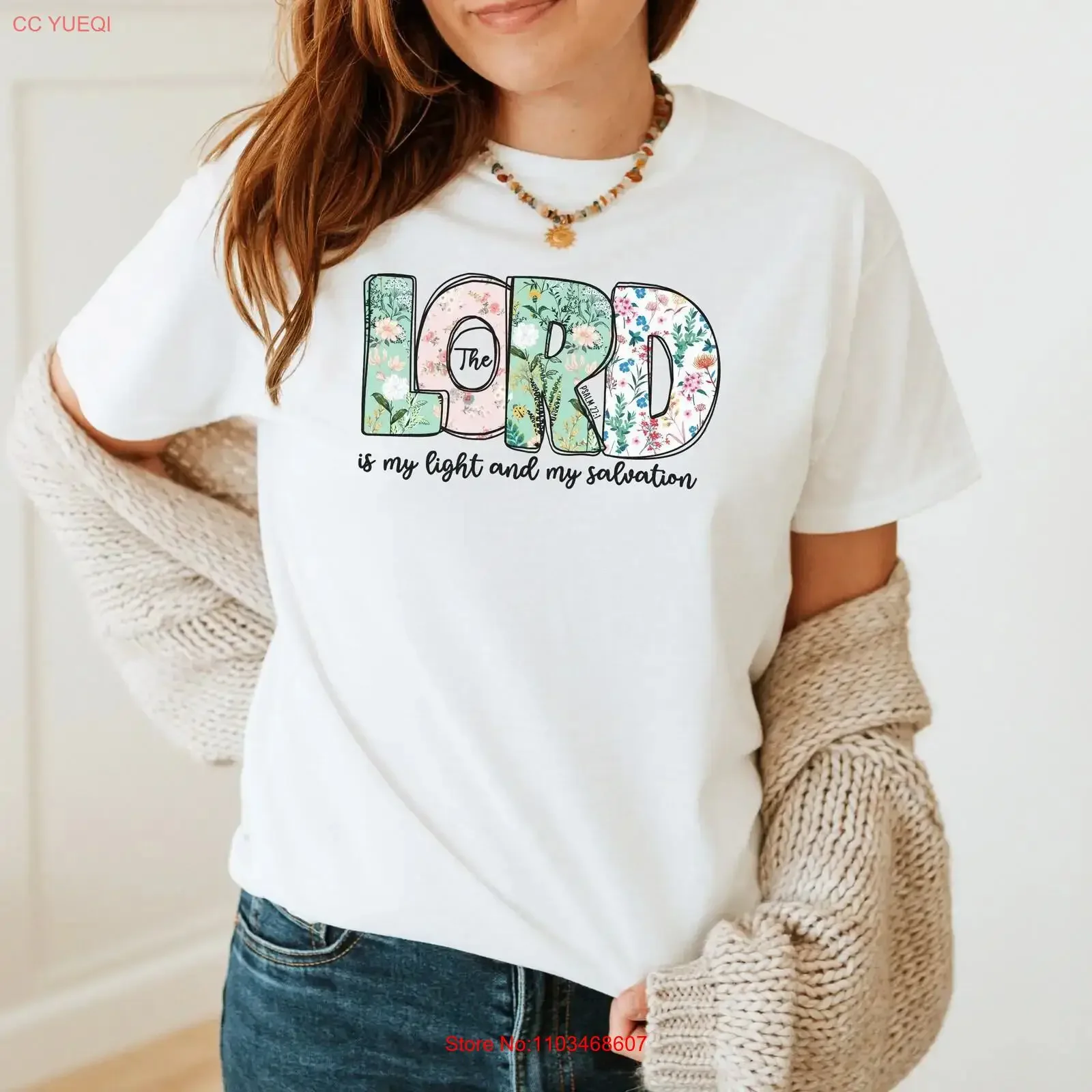 Illuminez votre foi avec notre psaume 27 1, le seigneur est ma lumière et salut, t-shirt vintage délavé pour un usage quotidien