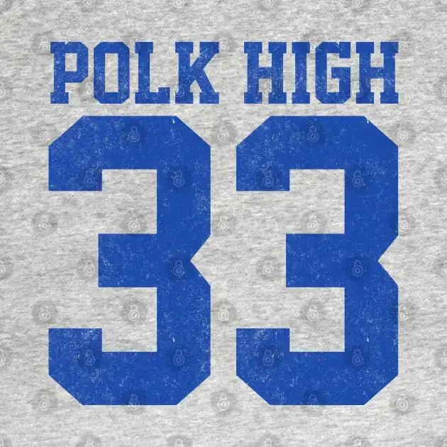 Polk High #33 Vintage Al Bundy Jersey T-Shirt Short Sleeve Tops Tees Cotton Print Tshirts New Fashion Top Tees