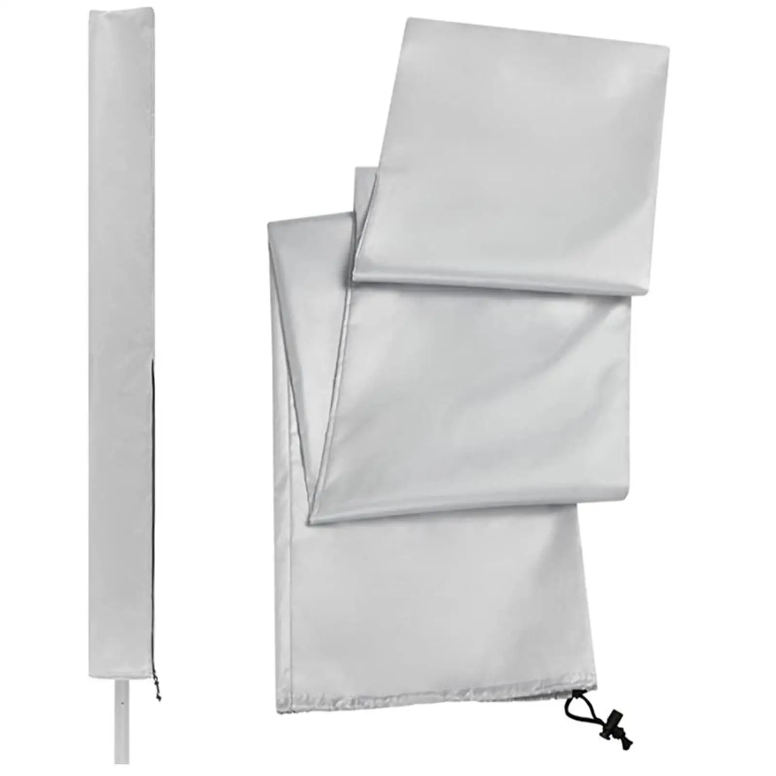 Clothes Drying Rack Cover with Adjustable Drawstring Weather Resistant Umbrella Cover for Outdoor Use