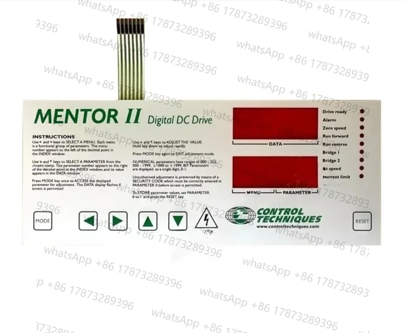 teclado-de-membrana-con-botones-para-control-techniques-m75gb14-30kw-mentor-ii-controlador-digital-de-cc-interruptor-de-teclado-de-membrana