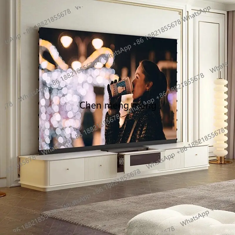 Laser TV lifting integrated cabinet fully automatic telescopic home theater floor-up screen one-button linkage